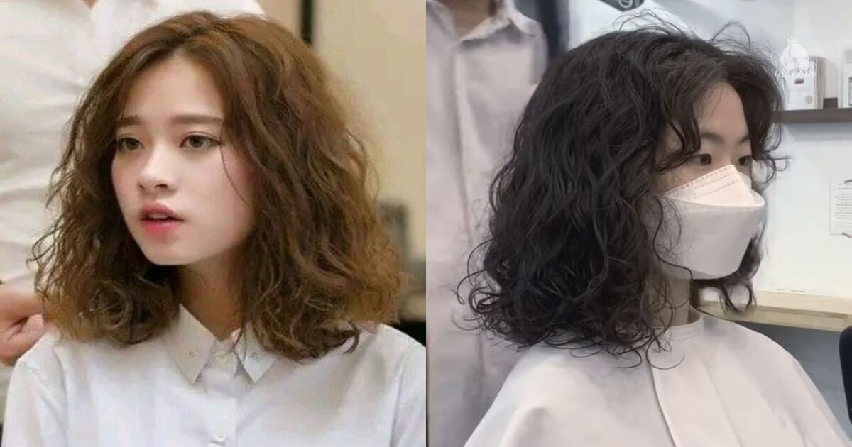 Top 22+ kiểu tóc xoăn sóng ngắn ngang vai đẹp, siêu nịnh mặt 31 Tóc xoăn sóng ngắn ngang vai rẽ ngôi giữa